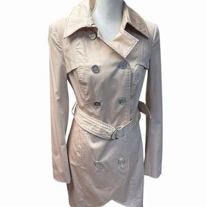 Blanc Noir NWT Women's Trench Coat Size S Double-Breasted Long Sophisticated